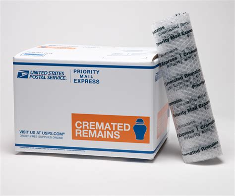 shipping cremated remains by mail.